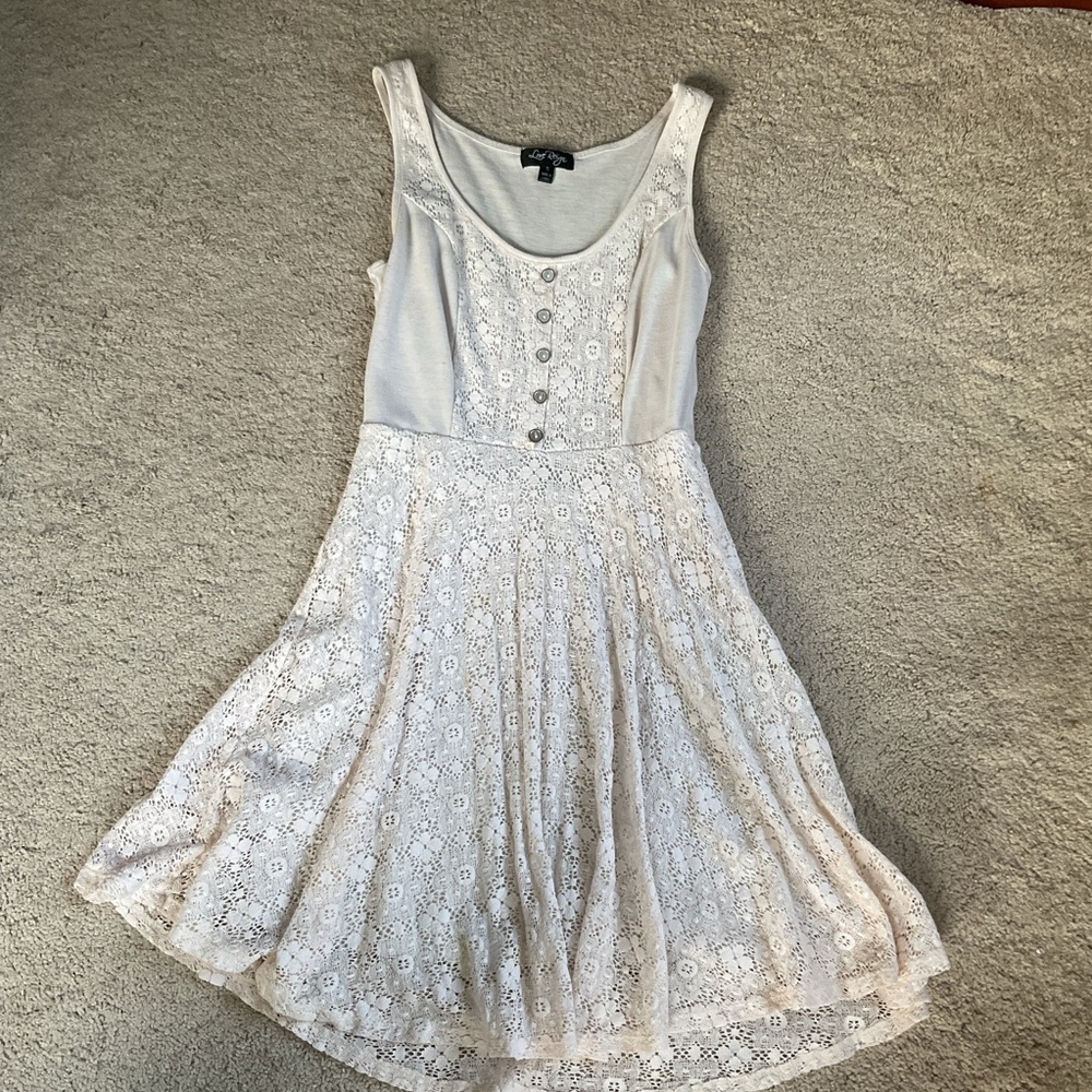 🪸 Love Reign White Lace Mini Dress